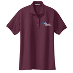 Adult Women's Pique Size Embroidered Polo Shirts - Middle School
