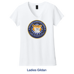 Ladies Cut Crew & V-Neck T-Shirts - Circle Logo