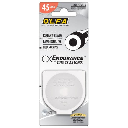 OLFA 45mm Endurance Replacement Rotary Blade 2-Pack