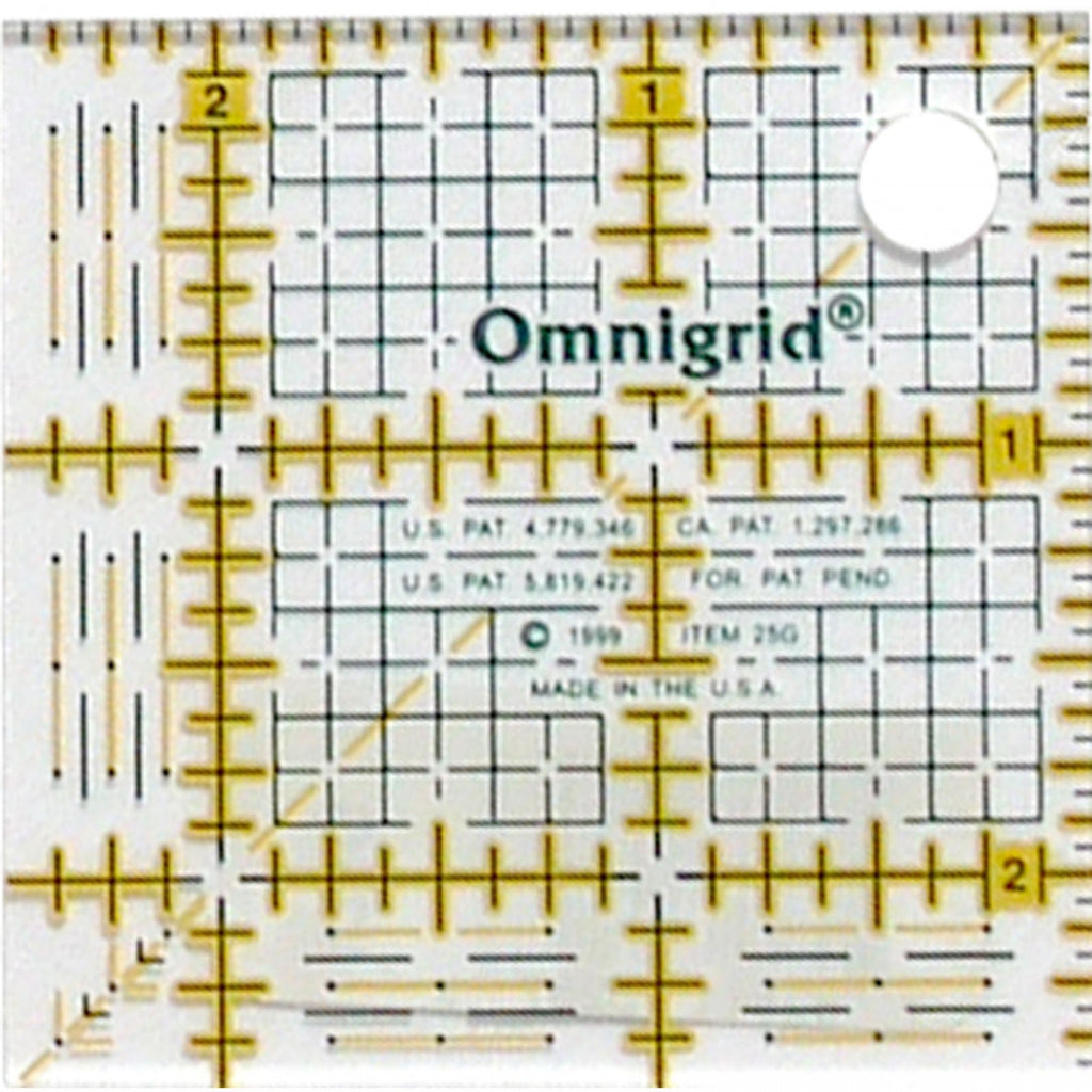 Omnigrid 2.5"x2.5" Quilting Ruler