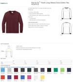 Middle School Maroon & Grey Long Sleeve T-Shirts - Youth/Adult