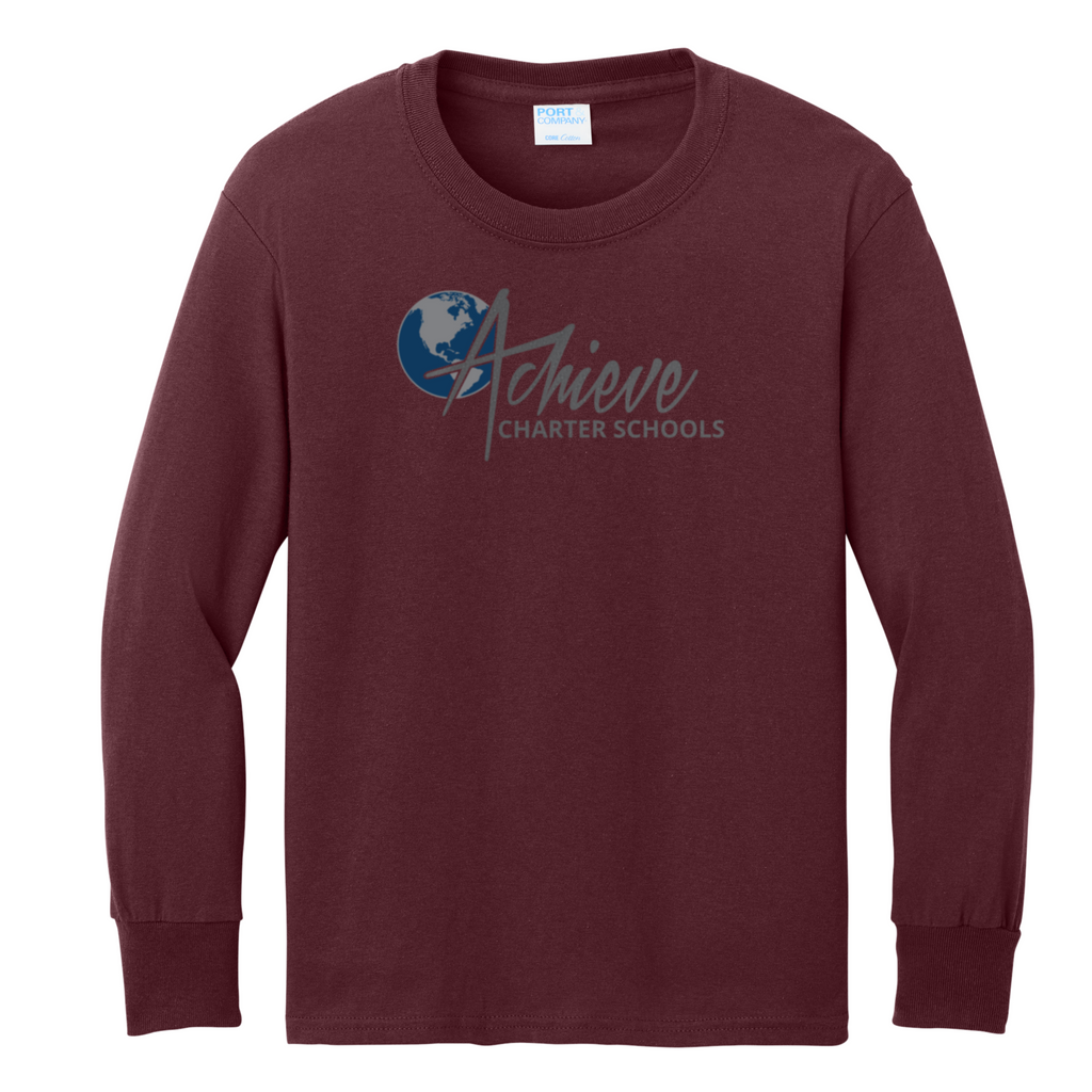 Middle School Maroon & Grey Long Sleeve T-Shirts - Youth/Adult