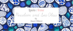 Porcelain and Sea Glass Collection by Stuart Hillard - Fabric by the 1/4 Yard & Bundles