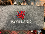 Scotland Rampant Lion Embroidered Felt Zipper Pouch