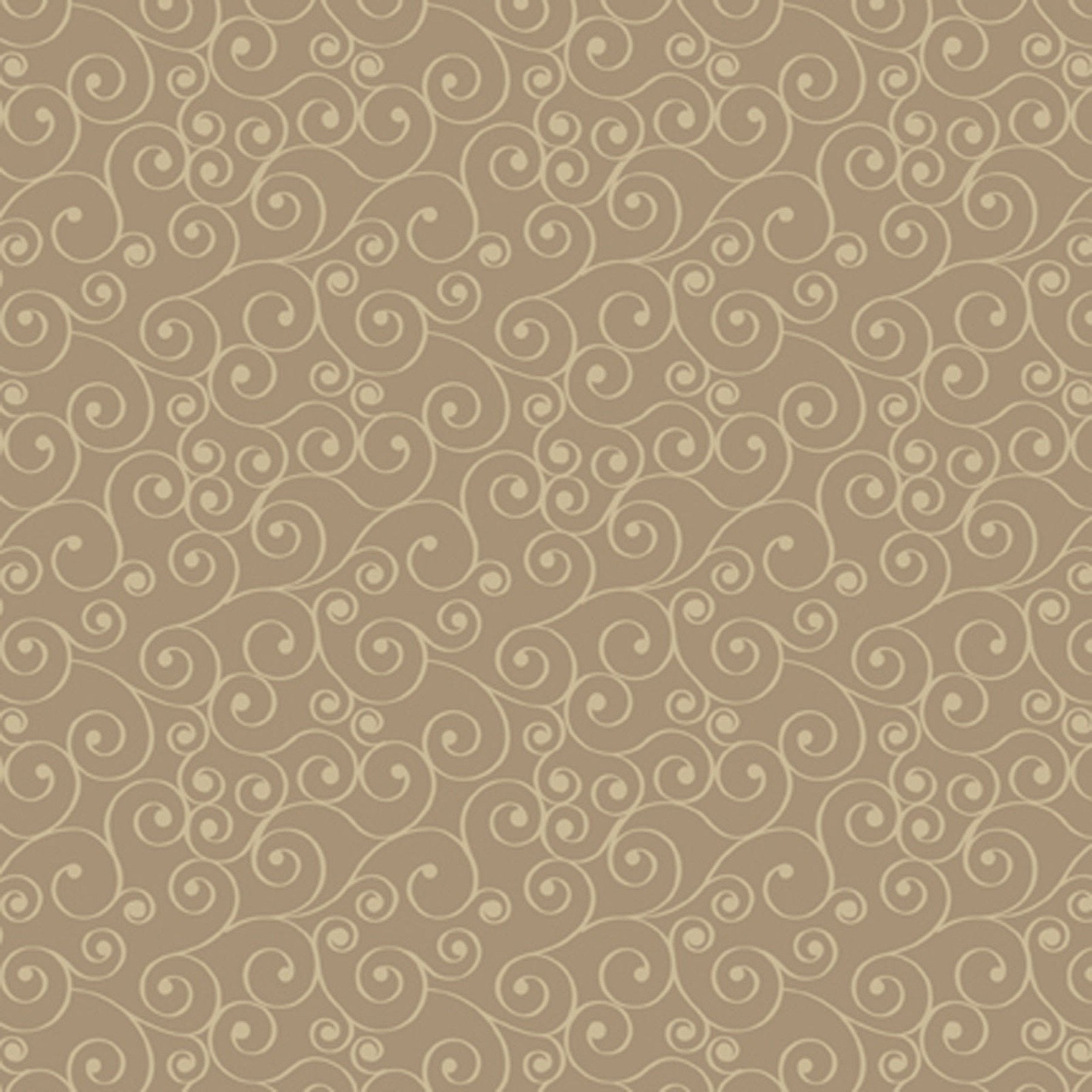 Mushroom Russian Spirals - Harmony by Waverly Fabric by the Yard
