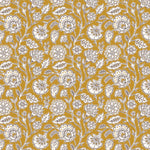 Indian Summer Gold Floral  - Fabric by the 1/4 Yard