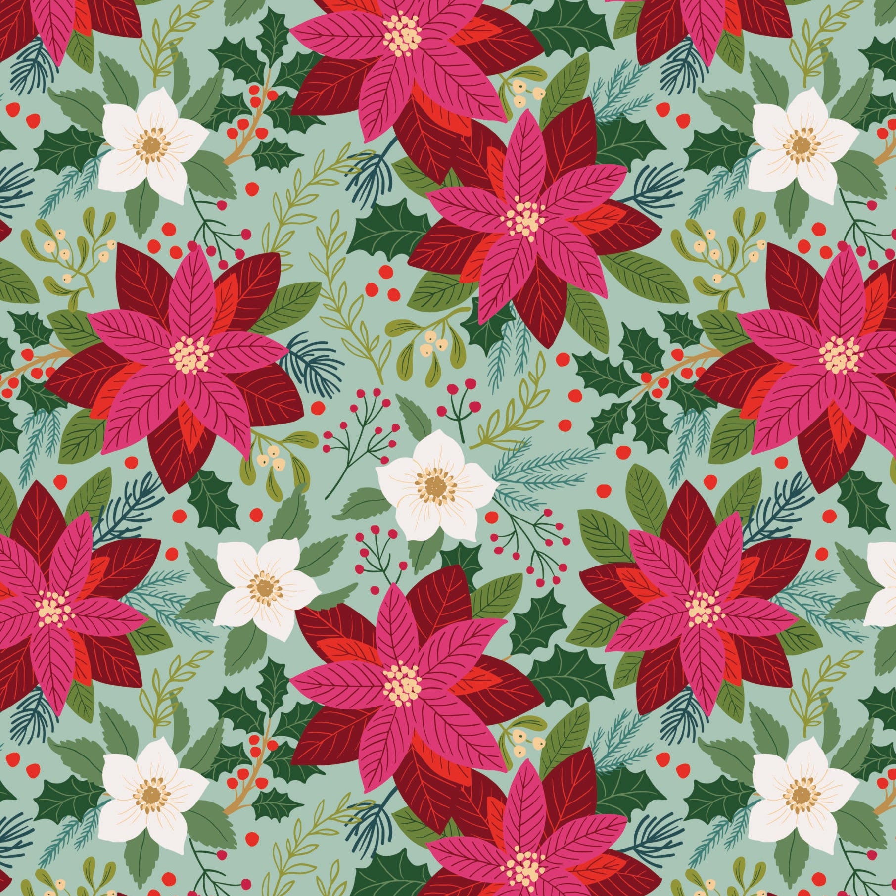 All is Bright Collection - Fabric by the Yard