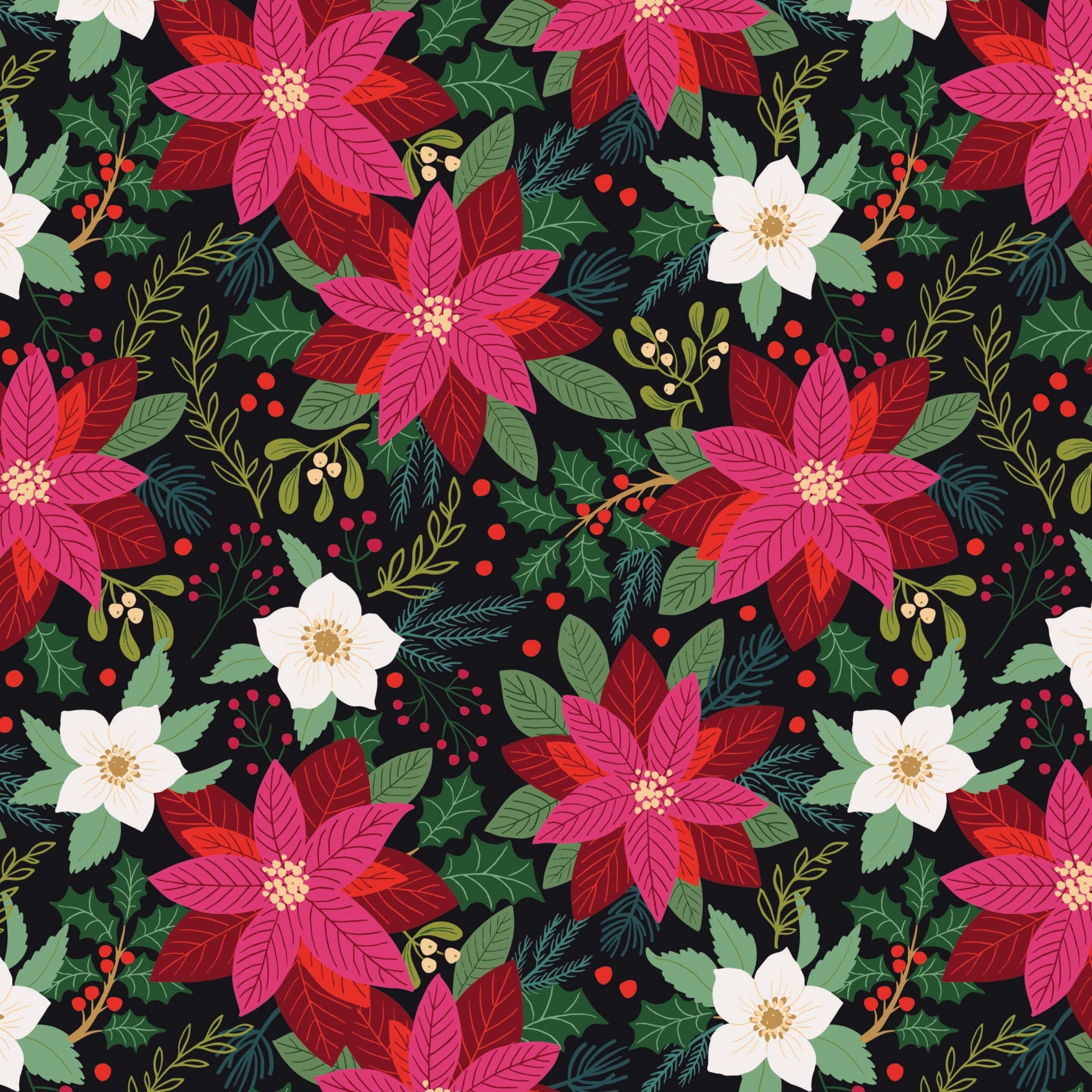 All is Bright Collection - Fabric by the Yard