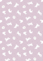 Arctic Fox on Winter Pink - Fabric by the 1/4 Yard