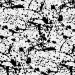 Hipster Splatter Black & White - Fabric by the 1/4 Yard