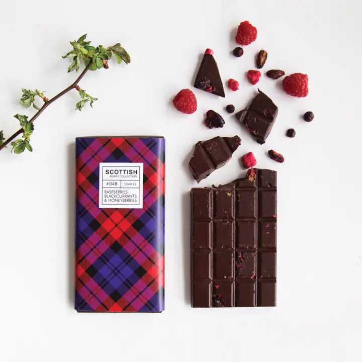 Spring Limited Edition Scottish Berries Dark Chocolate Bar by Quirky Chocolate