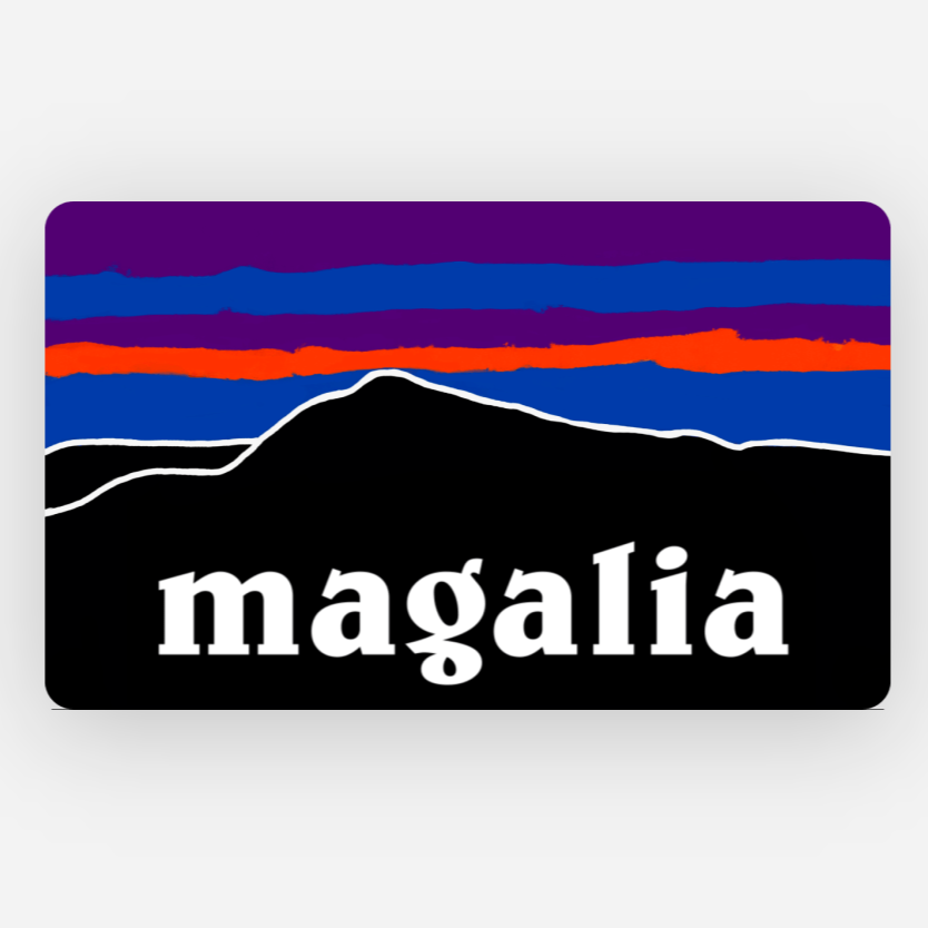 Magalia Sawmill Peak Silhouette 3" Sticker