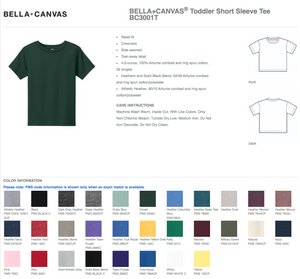 Elementary School Navy T-Shirts: Toddler/Youth/Adult