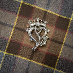 Outlander Tartan Flannel Baby Swaddle and Luckenbooth Set
