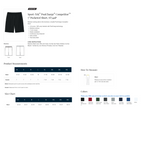 Middle School PE Black Athletic Shorts - 5" and 9" inseams
