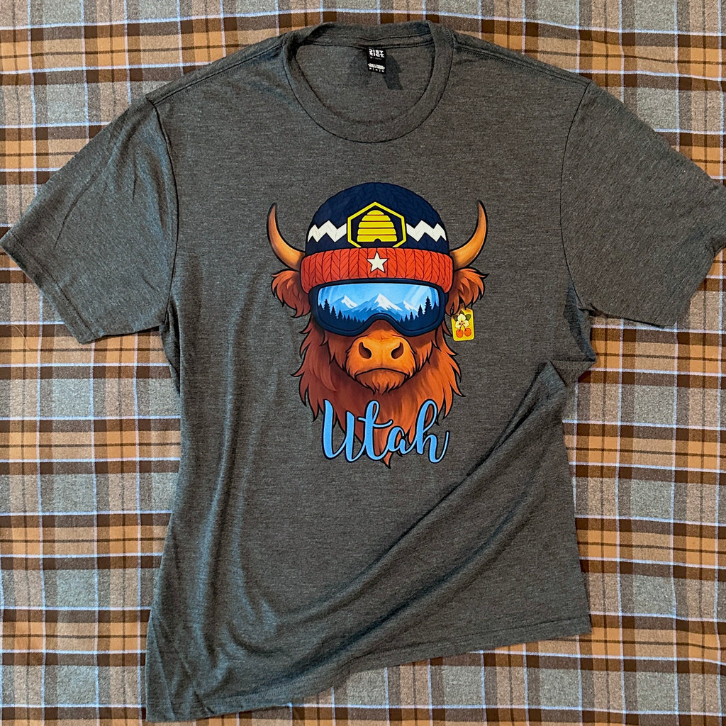 Utah State Highland Coo Men's DTF Shirt