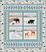 Winter Wildlife Throw Quilt Kit
