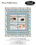 Winter Wildlife Throw Quilt Kit