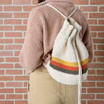 Boho Stripe Drawstring Bag