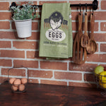 Eggs Free Range from Happy Chickens Kitchen Towel