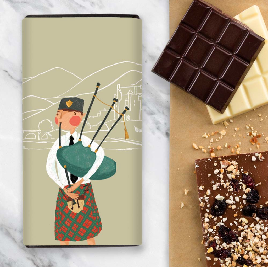 Scottish Bagpiper - Isle of Skye Sea Salted Caramel Milk Chocolate