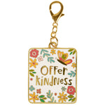 "Offer Kindness" Floral Keychain