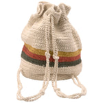 Boho Stripe Drawstring Bag
