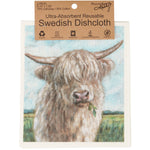 Highland Cows Swedish Dishcloth - Set of 2