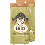 Eggs Free Range from Happy Chickens Kitchen Towel