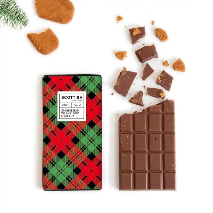 Gingerbread Crunch Milk Chocolate Bar by Quirky Chocolate