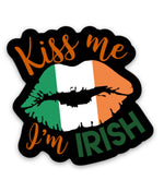 Kiss Me I'm Irish 2" Sticker