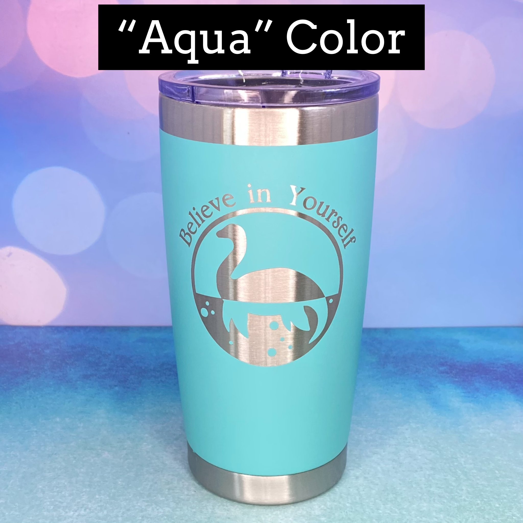 California Outline Tree Silhouette Laser Engraved Powder Coated 20oz Double Walled Insulated Tumbler