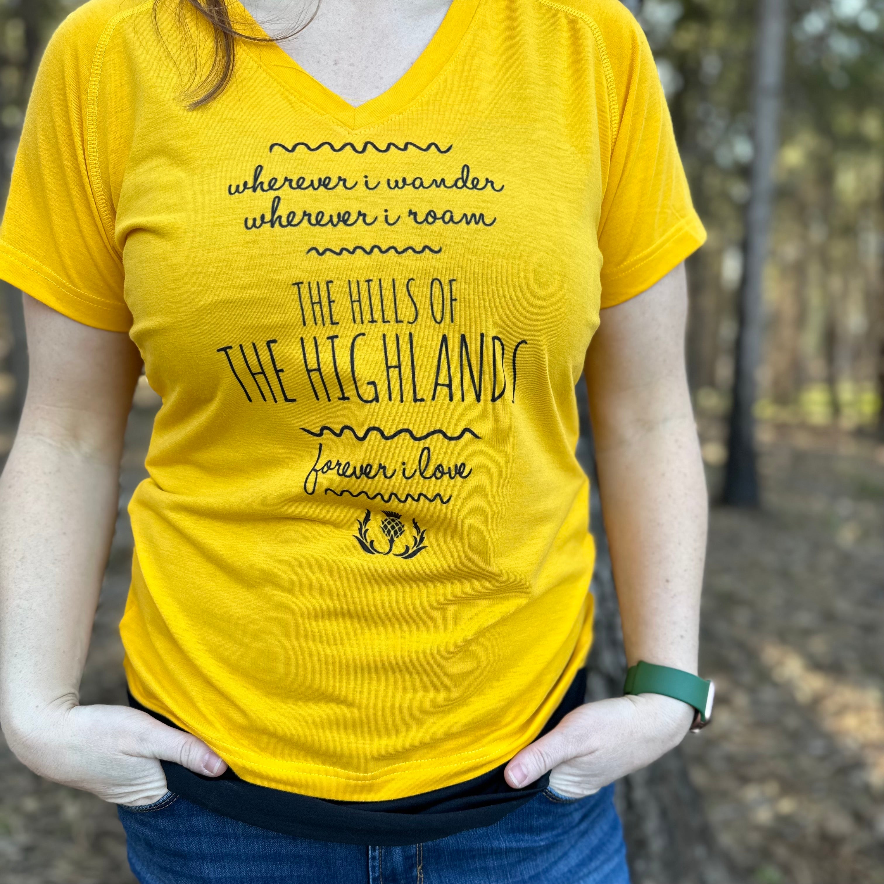 Wander and Rove Highlands Women's V-Neck Shirt