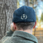 Cabby/Newsboy Herringbone Hat with Scottish Thistle Embroidery Wool Blend Golf Cap