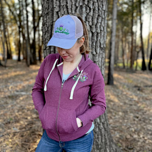 Scottish Purple Thistle Embroidered Hat