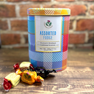 Assorted Toffee Tartan Tin 7oz