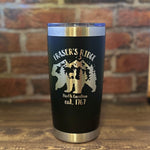 Fraser's Ridge Est.1767 Laser Engraved Powder Coated 20oz Double Walled Insulated Tumbler - Outlander Inspiration