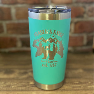 Fraser's Ridge Est.1767 Laser Engraved Powder Coated 20oz Double Walled Insulated Tumbler - Outlander Inspiration