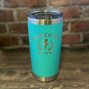 Sassenach Est. 1734 Laser Engraved Powder Coated 20oz Double Walled Insulated Tumbler - Outlander Inspiration