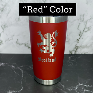 Sassenach Est. 1734 Laser Engraved Powder Coated 20oz Double Walled Insulated Tumbler - Outlander Inspiration