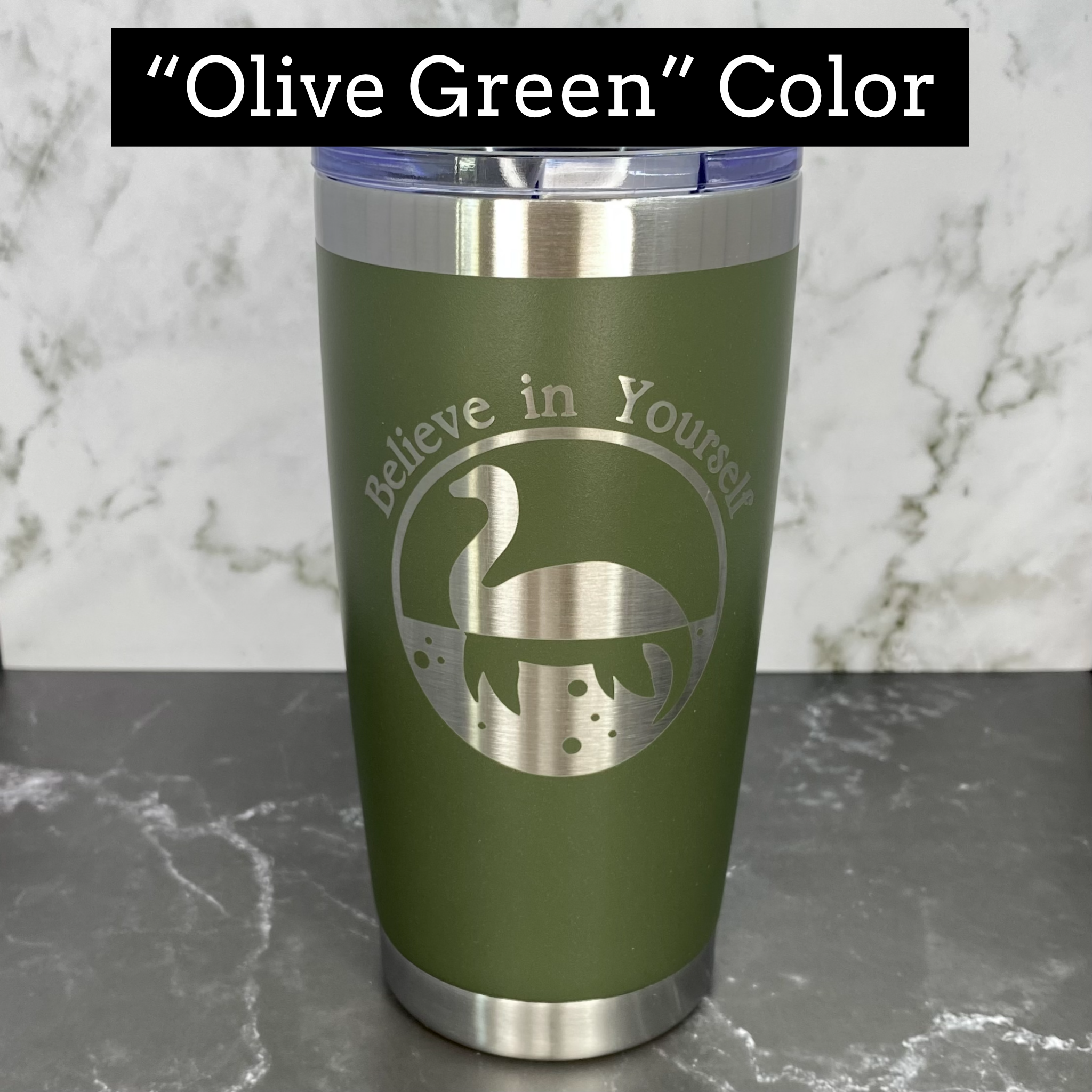 Wolf's Brother Laser Engraved Powder Coated 20oz Double Walled Insulated Tumbler - Outlander Inspiration