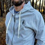 California Tree Embroidered Zipper Sweatshirt Hoodie