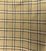 Camel Tan, Gunmetal Gray, and White Plaid Flannel Infinity or Blanket Scarf
