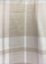 Neutrals in Cream and Beige Large Pattern Plaid Flannel Infinity or Blanket Scarf