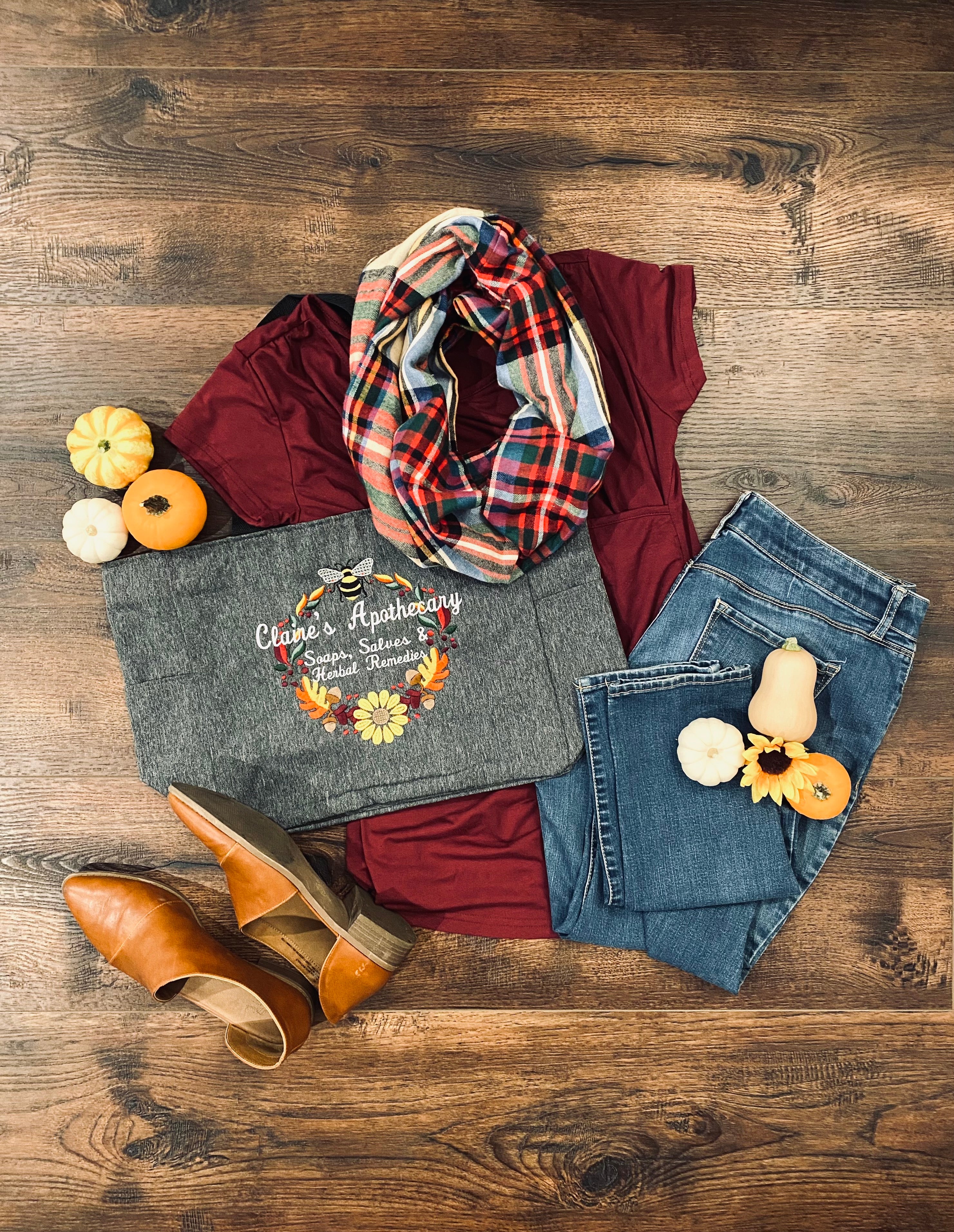 Colorful Madras Plaid in Tan, Black, Blue, Yellow, Green, and Red Lightweight Flannel Infinity or Blanket Scarf