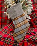 Outlander Inspired Tartan Lined and Padded Christmas Stockings - Customizable