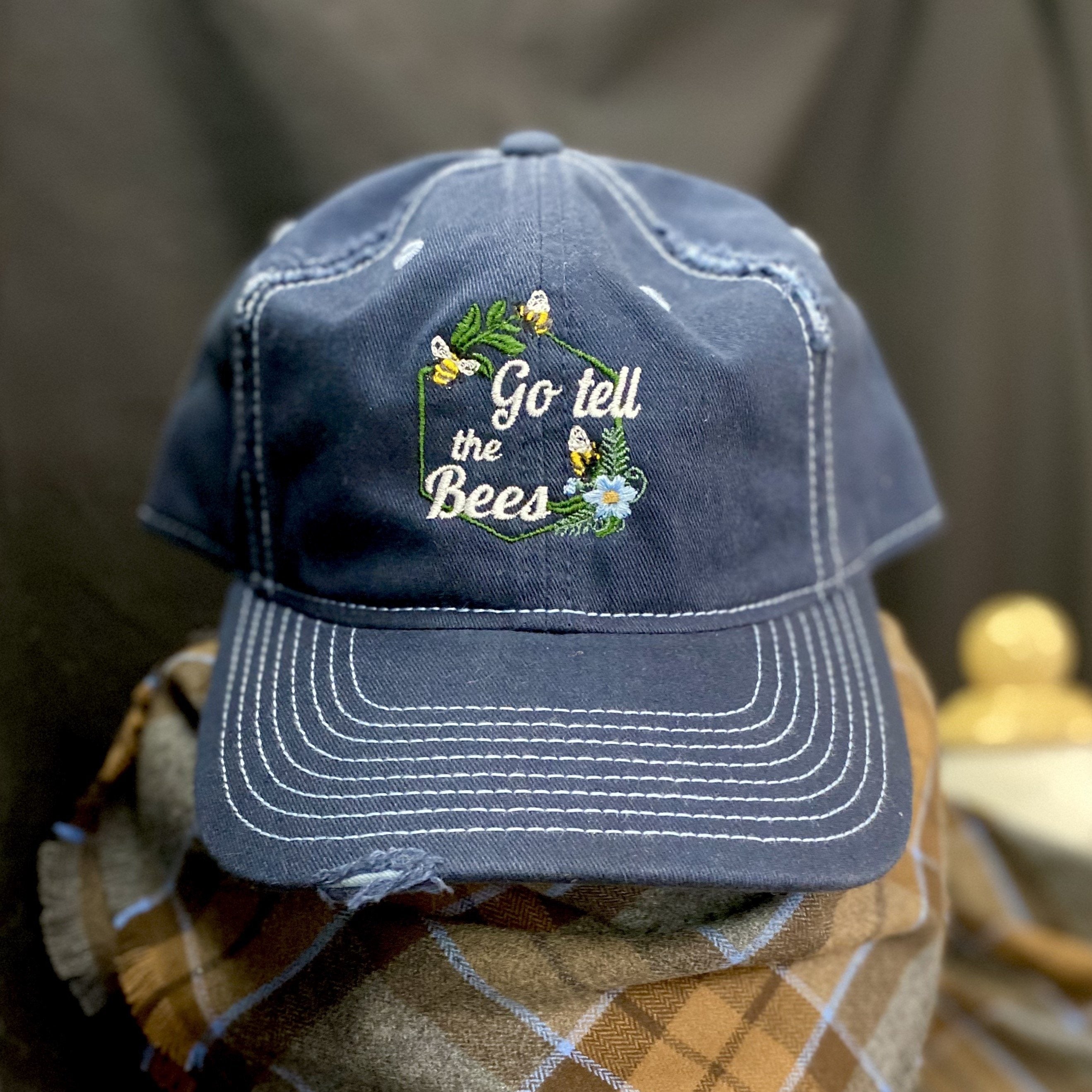 Go Tell the Bees Embroidered Hat - Outlander Inspiration