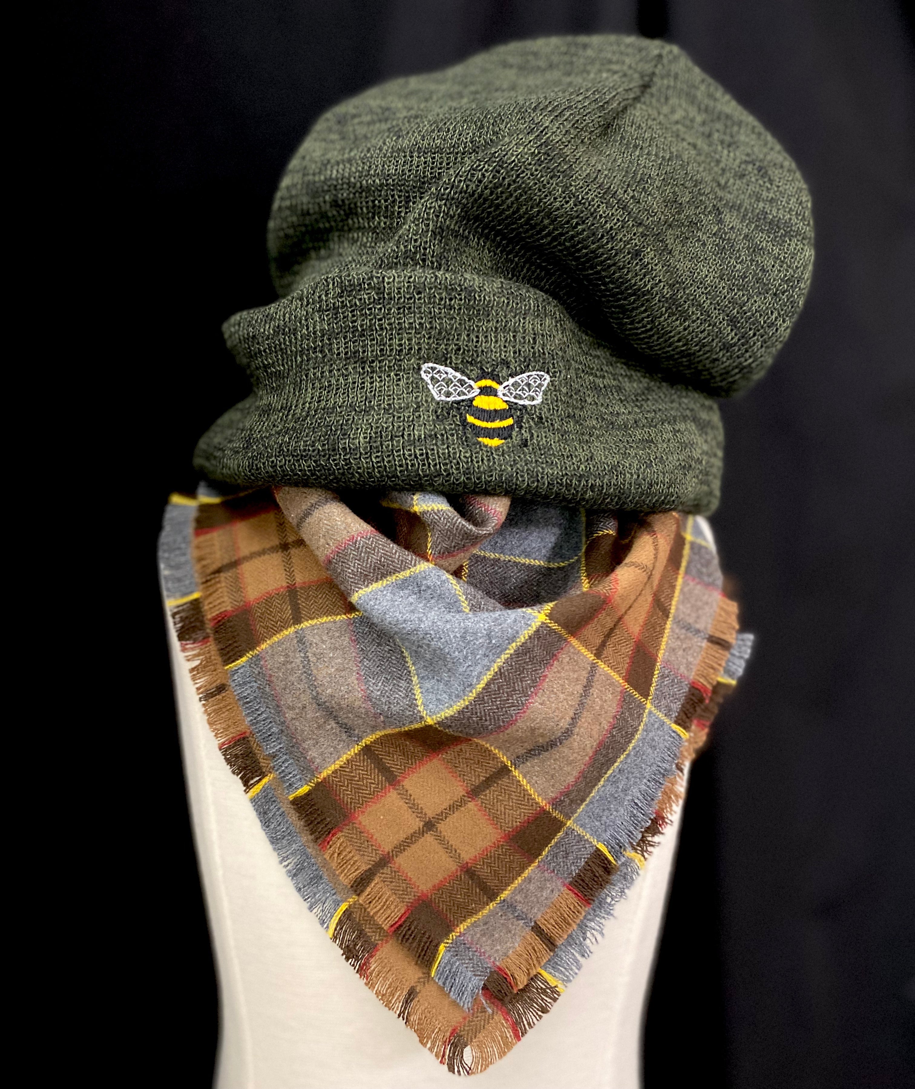 Go Tell the Bees inspired Honeybee Embroidered Beanies