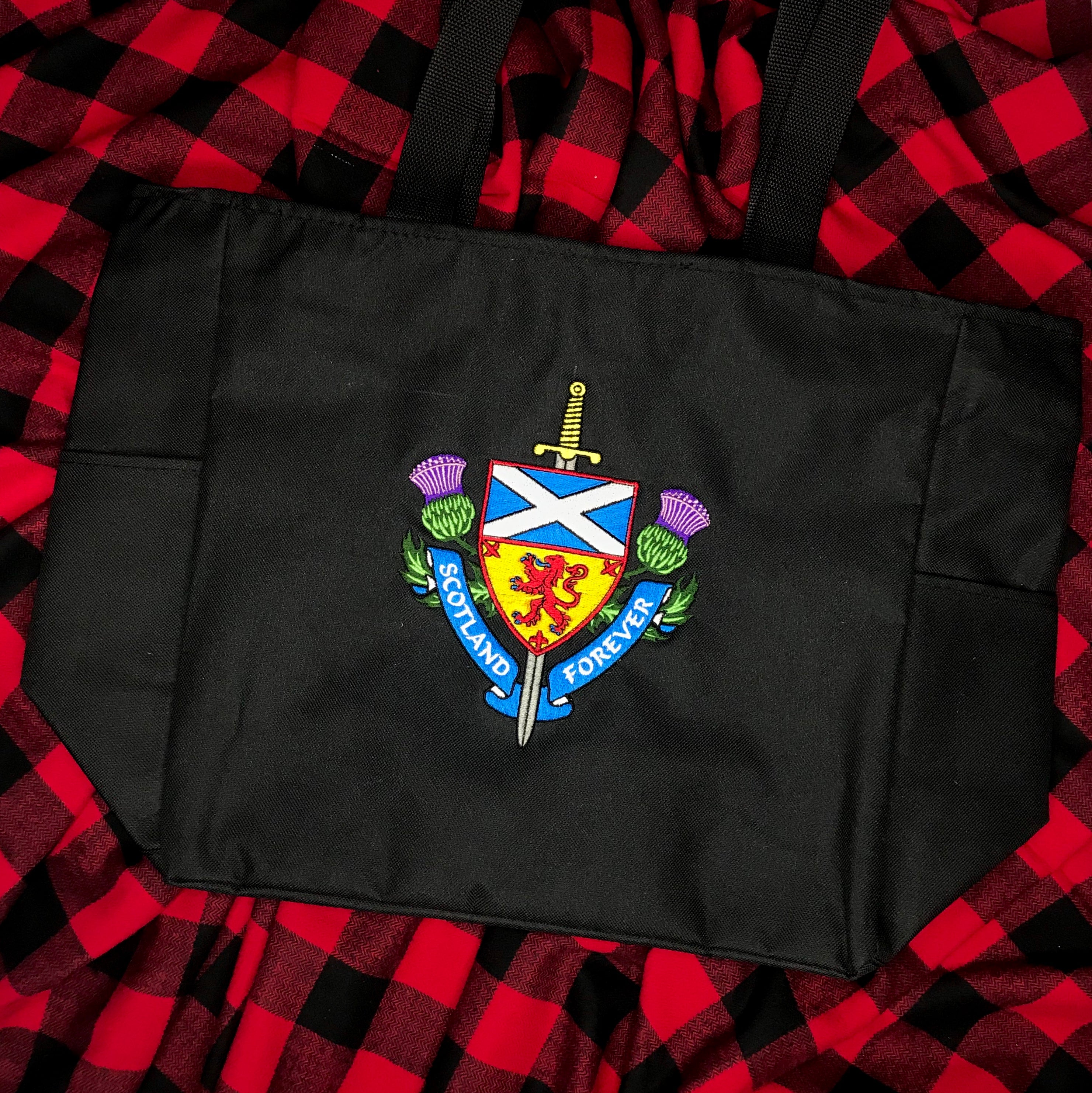 Scotland Forever Embroidered Emblem Tote Bag