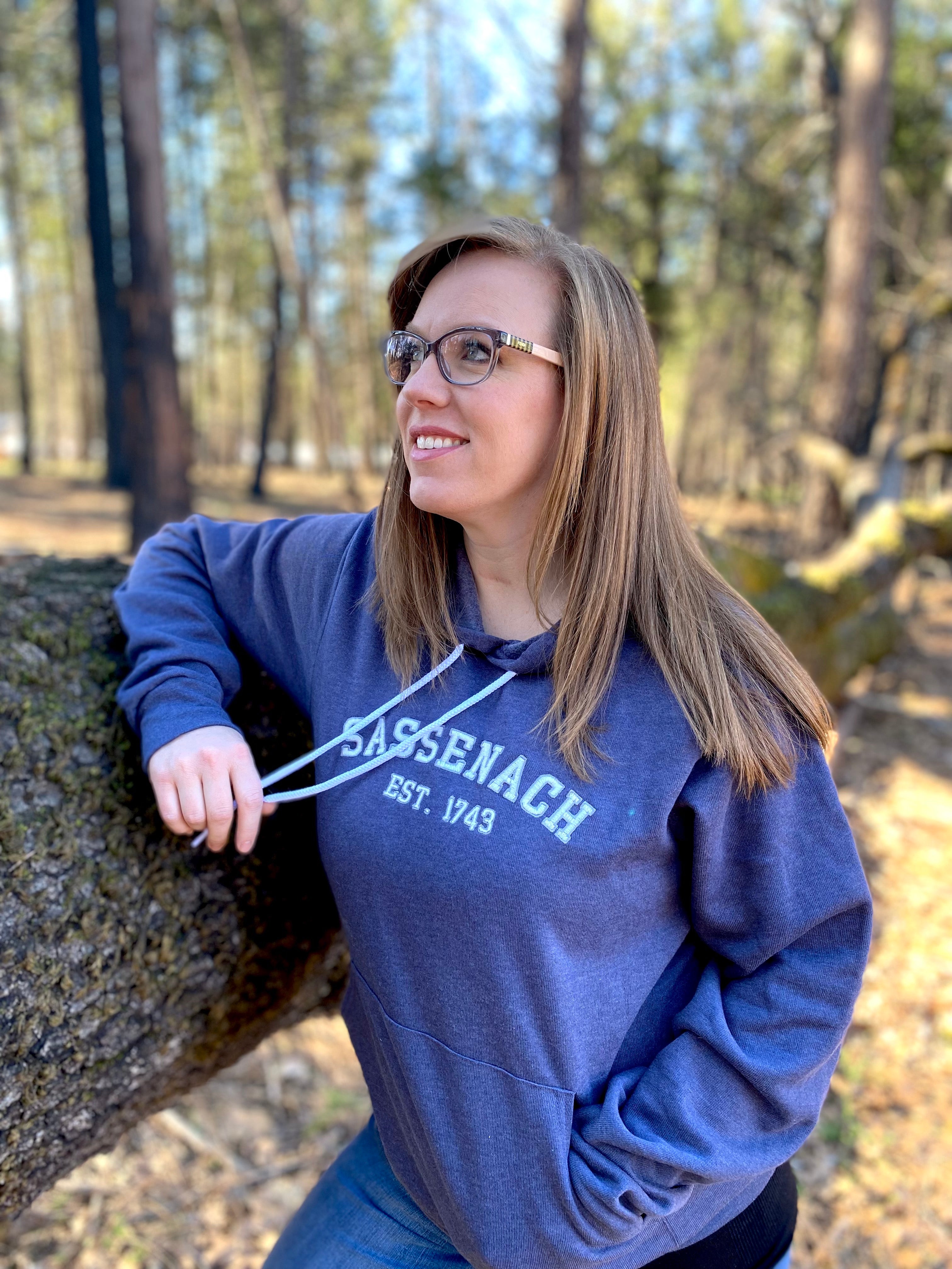 Sassenach Collegiate Embroidered Soft Fleece Unisex Sweatshirt Hoodie - Outlander Inspiration